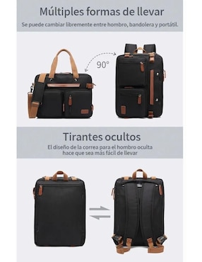 Mochila con portalaptop impermeable unisex