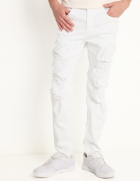 Jeans Skinny That's It Lavado Destruido Para Hombre