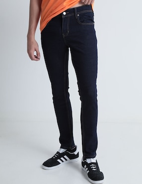 Jeans Slim That's It Lavado Obscuro Para Hombre