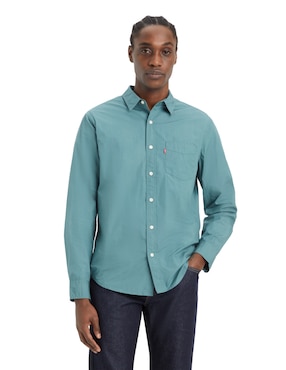 Camisa Casual Levi's De Algodón Manga Larga Para Hombre