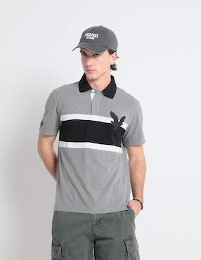 Playera Tipo Polo American Eagle Para Hombre