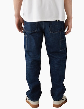 Jeans straight American Eagle deslavado para hombre