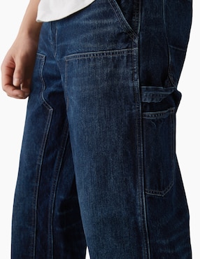Jeans straight American Eagle deslavado para hombre
