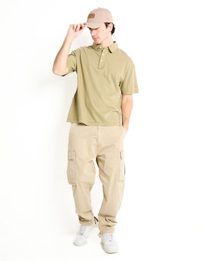 Pantalón cargo recto American Eagle de algodón para hombre
