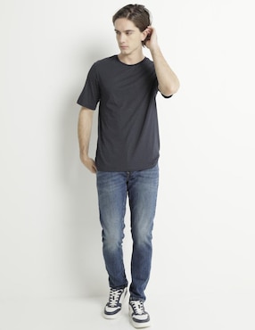 Jeans skinny American Eagle lavado obscuro para hombre
