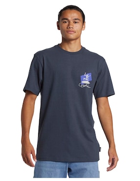 Playera Quiksilver Quik Surfer Moe Cuello Redondo Para Hombre