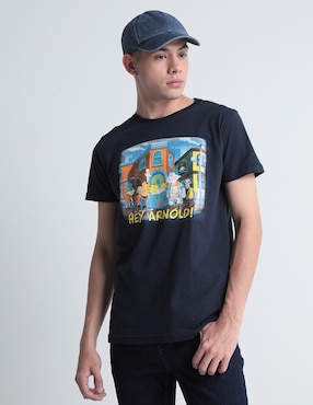 Playera Hey Arnold! Nick Retro Cuello Redondo Para Hombre