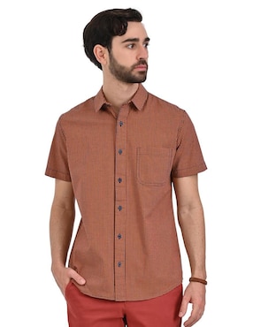 Camisa Casual Supply De Algodón Manga Corta Para Hombre