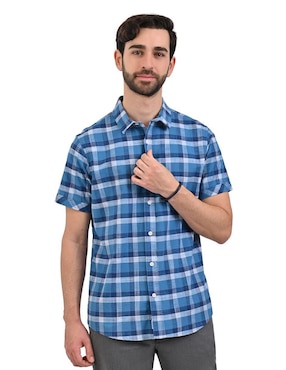 Camisa Casual Supply De Algodón Manga Corta Para Hombre