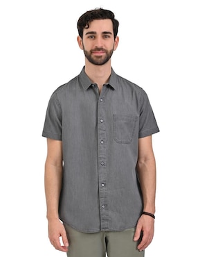 Camisa Casual Supply De Algodón Manga Corta Para Hombre