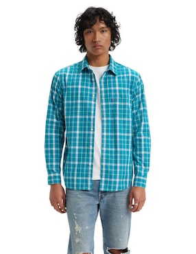 Camisa Casual Levi's De Algodón Manga Larga Para Hombre