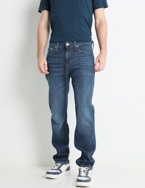 Jeans Straight Tommy Jeans Deslavado Para Hombre