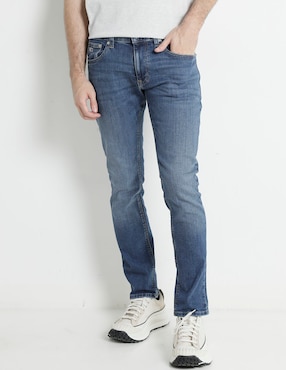 Jeans Slim Tommy Jeans Deslavado Para Hombre