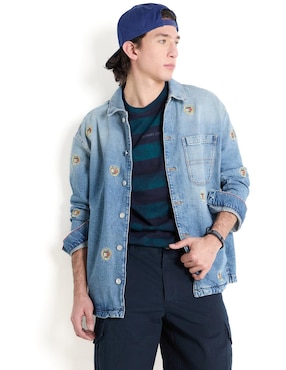 Chamarra Denim Tommy Jeans Para Hombre