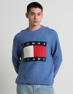 Suéter Tommy Jeans Cuello Redondo Para Hombre