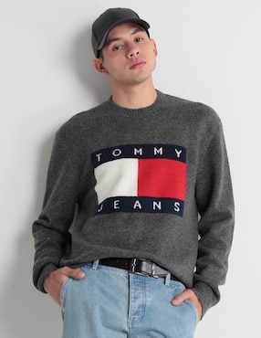 Suéter Tommy Jeans Cuello Redondo Para Hombre