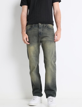 Jeans Slim That's It Deslavado Para Hombre