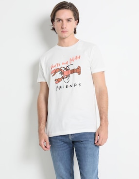 Playera Friends Cuello Redondo Para Hombre