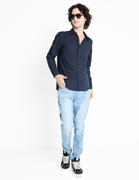 Jeans straight That's It deslavado para hombre