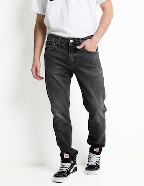 Jeans Slim Calvin Klein Deslavado Para Hombre