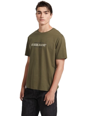 Playera GUESS Jeans cuello redondo para hombre