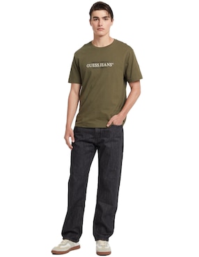 Playera GUESS Jeans cuello redondo para hombre