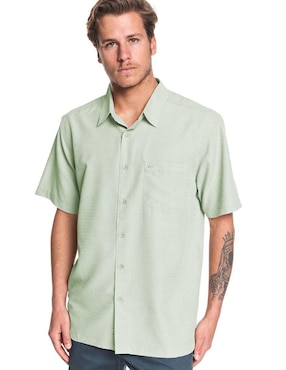 Camisa Playa Quiksilver Manga Corta Para Hombre