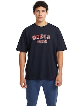 Playera GUESS Jeans Cuello Redondo Para Hombre