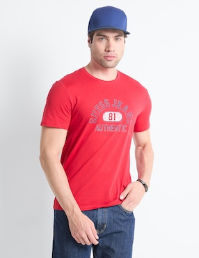 Playera GUESS Jeans Cuello Redondo Para Hombre