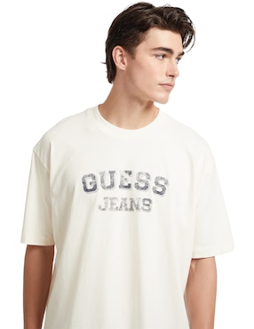 Playera GUESS Jeans Cuello Redondo Para Hombre