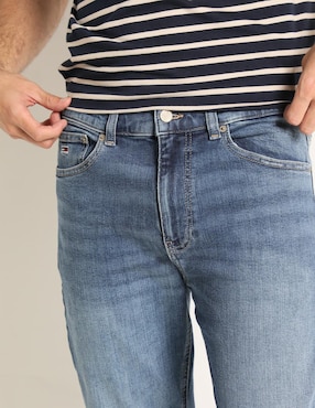 Jeans straight Tommy Jeans deslavado para hombre