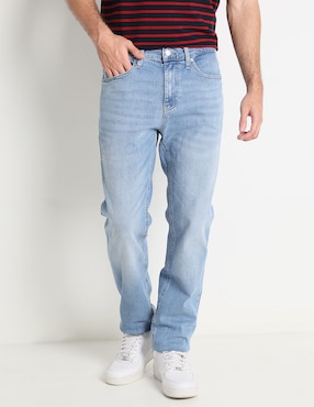 Jeans Slim Tommy Jeans Lavado Claro Para Hombre