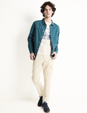Sobrecamisa casual That's It manga larga para hombre
