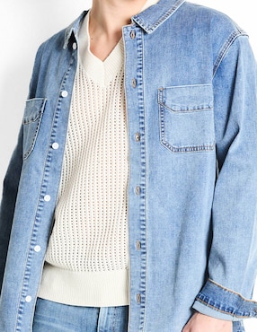 Sobrecamisa casual That's It de algodón manga larga para hombre