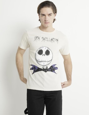 Playera Jack Skellington Cuello Redondo Para Hombre