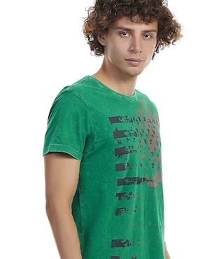 Playera Buffalo Jeans David Bitton cuello redondo para hombre