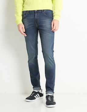 Jeans Skinny That's It Deslavado Para Hombre