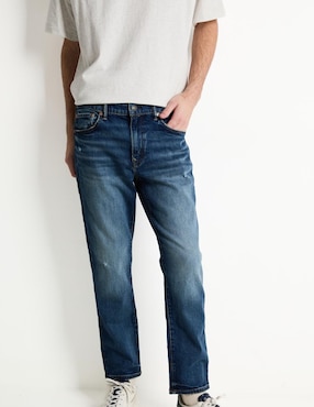 Jeans Slim American Eagle Deslavado Para Hombre