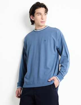 Playera American Eagle Knit Tops Cuello Redondo Para Hombre