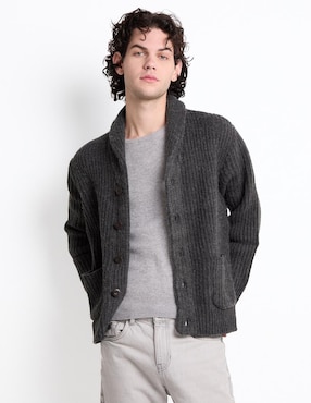 Suéter American Eagle Cuello Solapa Para Hombre