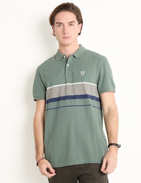 Playera Tipo Polo American Eagle Para Hombre