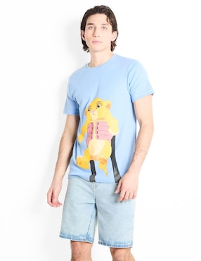 Playera Mufasa The Lion King Cuello Redondo Para Hombre