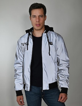 Chamarra bomber Nasa con capucha para hombre