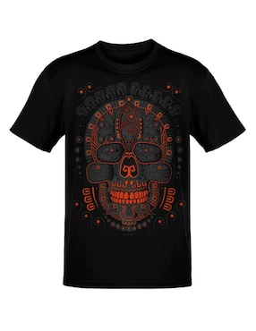 Playera Karani-Art Mictlanlavera Cuello Redondo Para Hombre