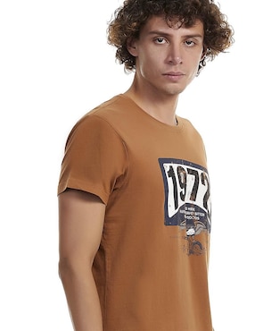 Playera Buffalo Jeans David Bitton cuello redondo para hombre