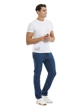 Playera Buffalo Jeans David Bitton cuello redondo para hombre