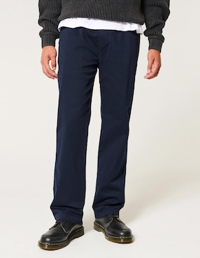 Pantalón Straight Hollister De Algodón Para Hombre