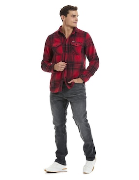 Camisa casual  Buffalo jeans David Bitton de algodón manga larga para hombre