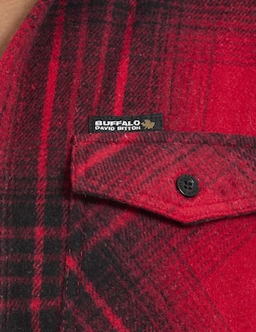 Camisa casual  Buffalo jeans David Bitton de algodón manga larga para hombre