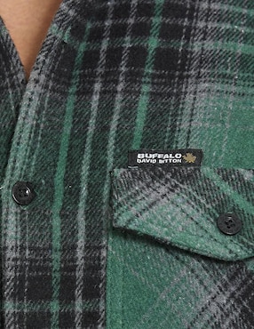 Camisa casual  Buffalo Jeans David Bitton de algodón manga larga para hombre